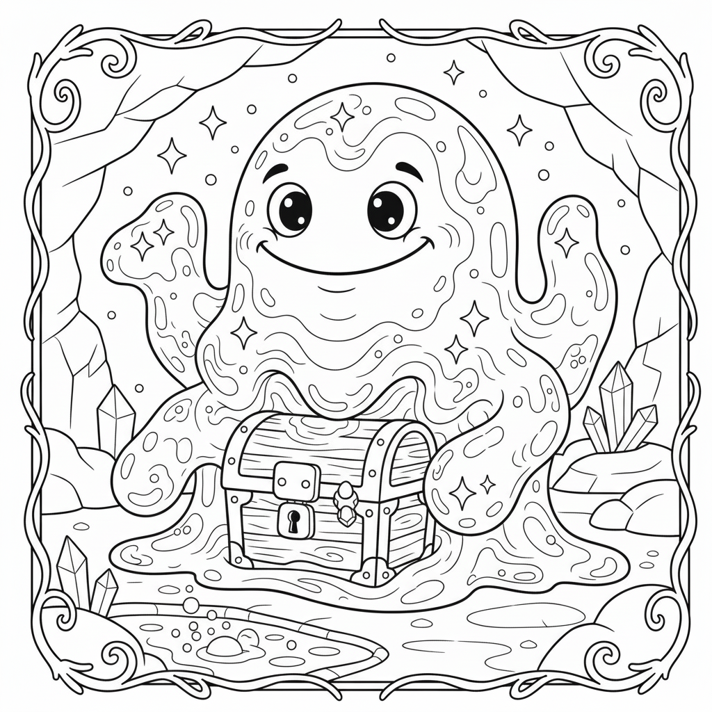 Slime Colouring Book